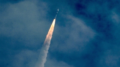 ISRO's PSLV-C62 carrying the EOS-N1 lifts off from the Satish Dhawan Space Centre in Sriharikota, Andhra Pradesh, Monday, (PTI)