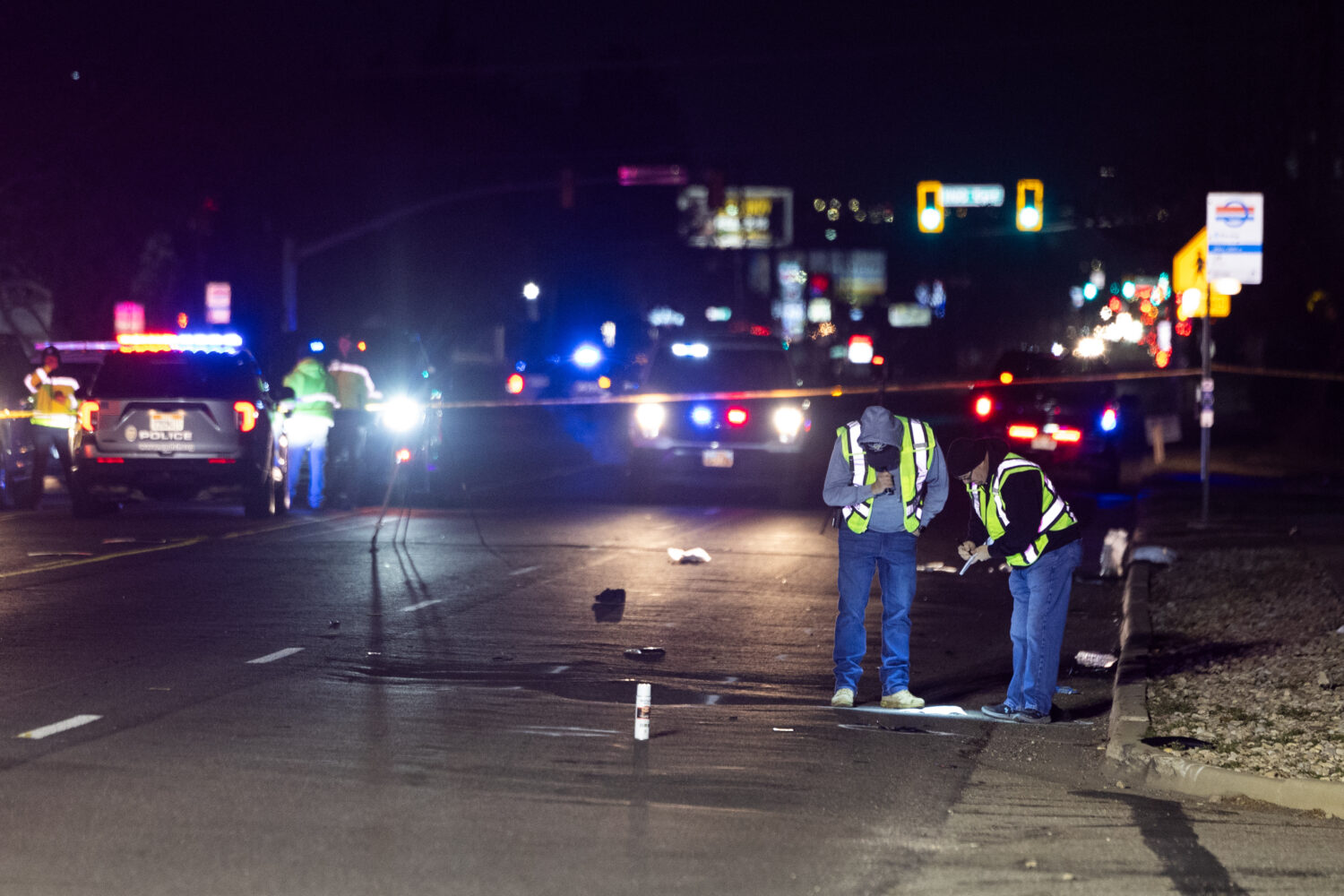 A pedestrian has died after being hit by a truck Sunday night....