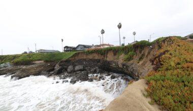 New year kicks off with more West Cliff erosion as another chunk tumbles into the bay