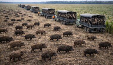 Texas intensifies fight against wild boars with smart traps, helicopters, and chemical control after damage to farms.
