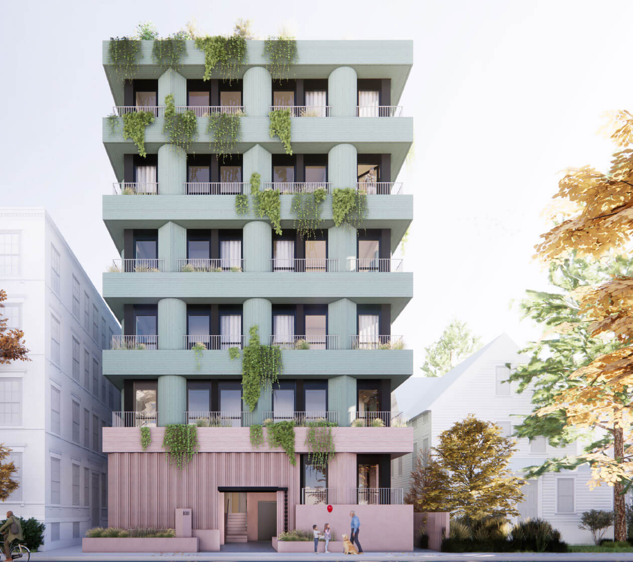 Exterior rendering of Inner Garden 