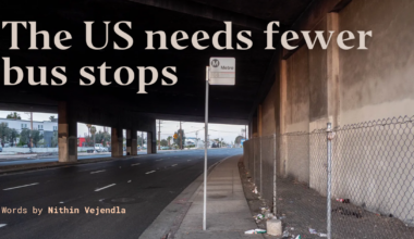 The United States needs fewer bus stops