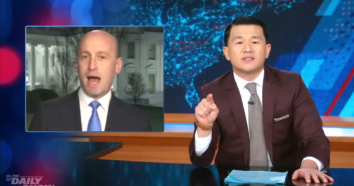 ‘Daily Show’ Host Unloads on Massive ‘Dweeb’ Stephen Miller