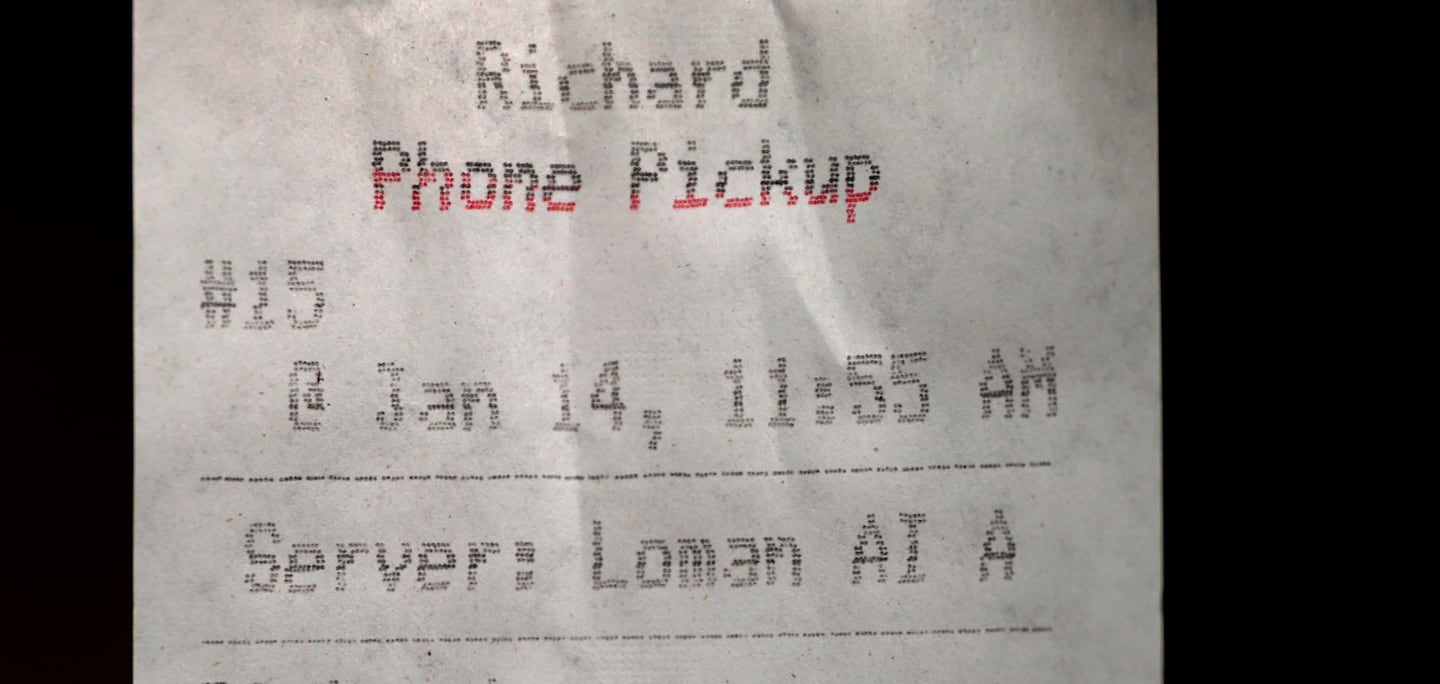 A customer order at Nick's Place. The "server"? Loman AI.