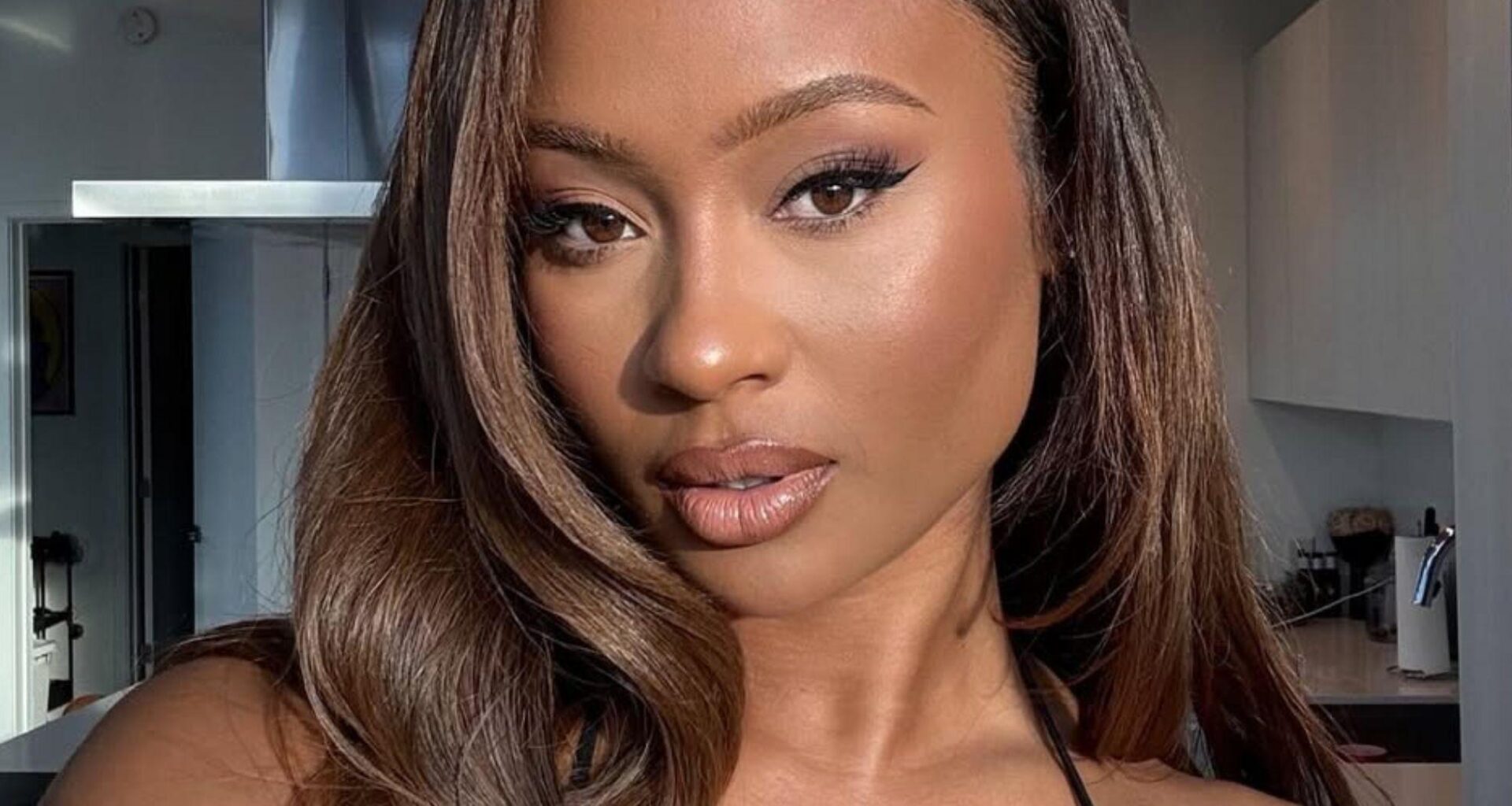 Kayla Nicole In Risqué Black Gown Leaves Fans Wanting More