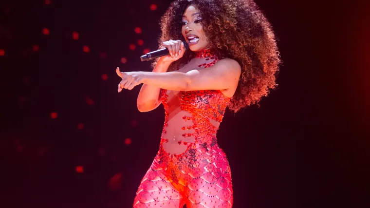 Klay Thompson shows up to support Megan Thee Stallion's latest Dunkin promo image