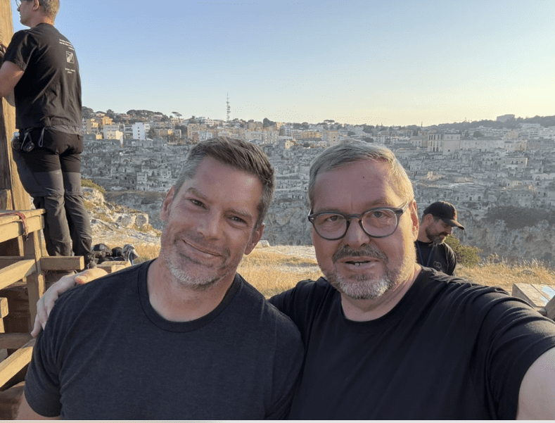 Two Meridian Magazine contributors photographed together while traveling abroad, reflecting the publication’s global reach and its readers across more than 220 countries, including unexpected regions.