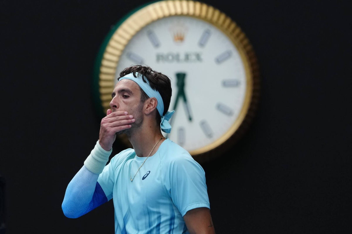 Lorenzo Musetti retires injured one set away from beating Novak Djokovic at Australian Open