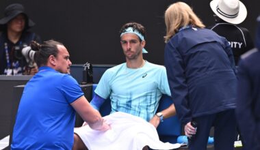 Lorenzo Musetti told 'better be out for eight weeks' after Novak Djokovic retirement