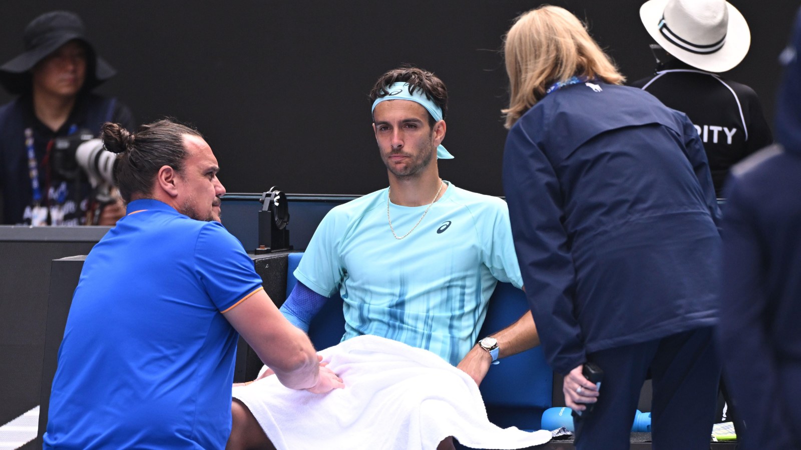 Lorenzo Musetti told 'better be out for eight weeks' after Novak Djokovic retirement