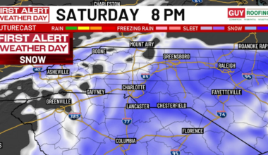 Snow totals increase across Charlotte region with extreme cold to follow: Latest forecast