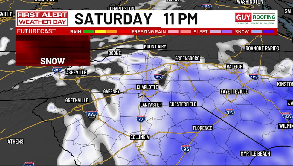 WBTV First Alert Weather Team tracks weekend snowstorm on Jan. 31, 2026