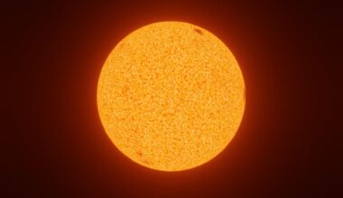 K-type stars, or orange dwarfs, are the Sun's slightly lower-mass cousins. Their long, stable lives mean they provide the conditions necessary for life to develop on exoplanets that orbit them. A new survey found thousands of them in our stellar neighbourhood and captured detailed spectra from them. These spectra tell astronomers a lot about their characteristics and the specific environments they create for their planets. Image Credit: Merikanto, CC 4.0