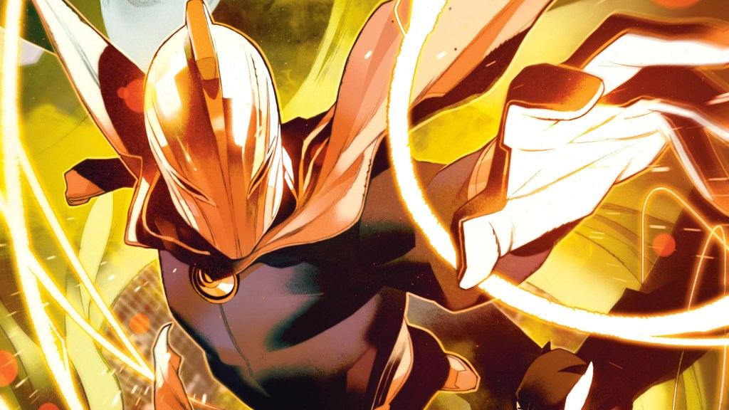 Doctor Fate wreathed by magical energy