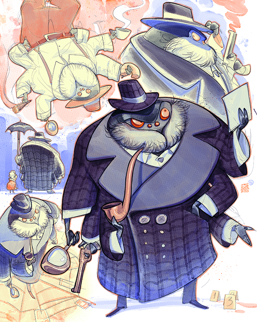 Character art of Mr spider