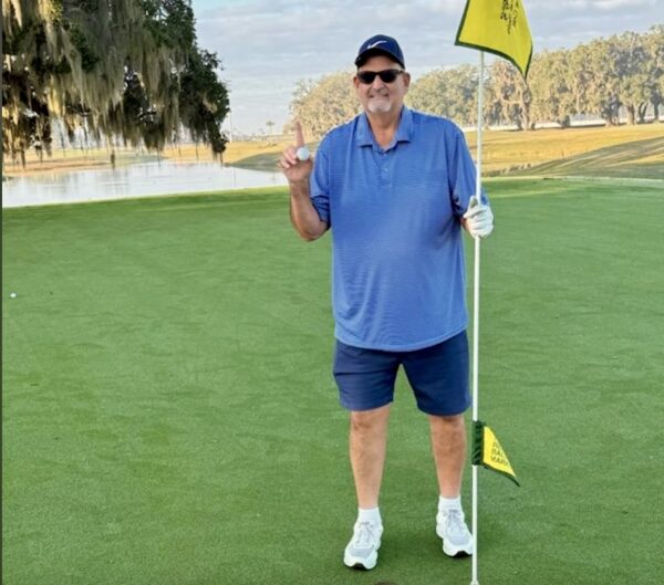 Nelson Lima was thrilled to score the lucky ace