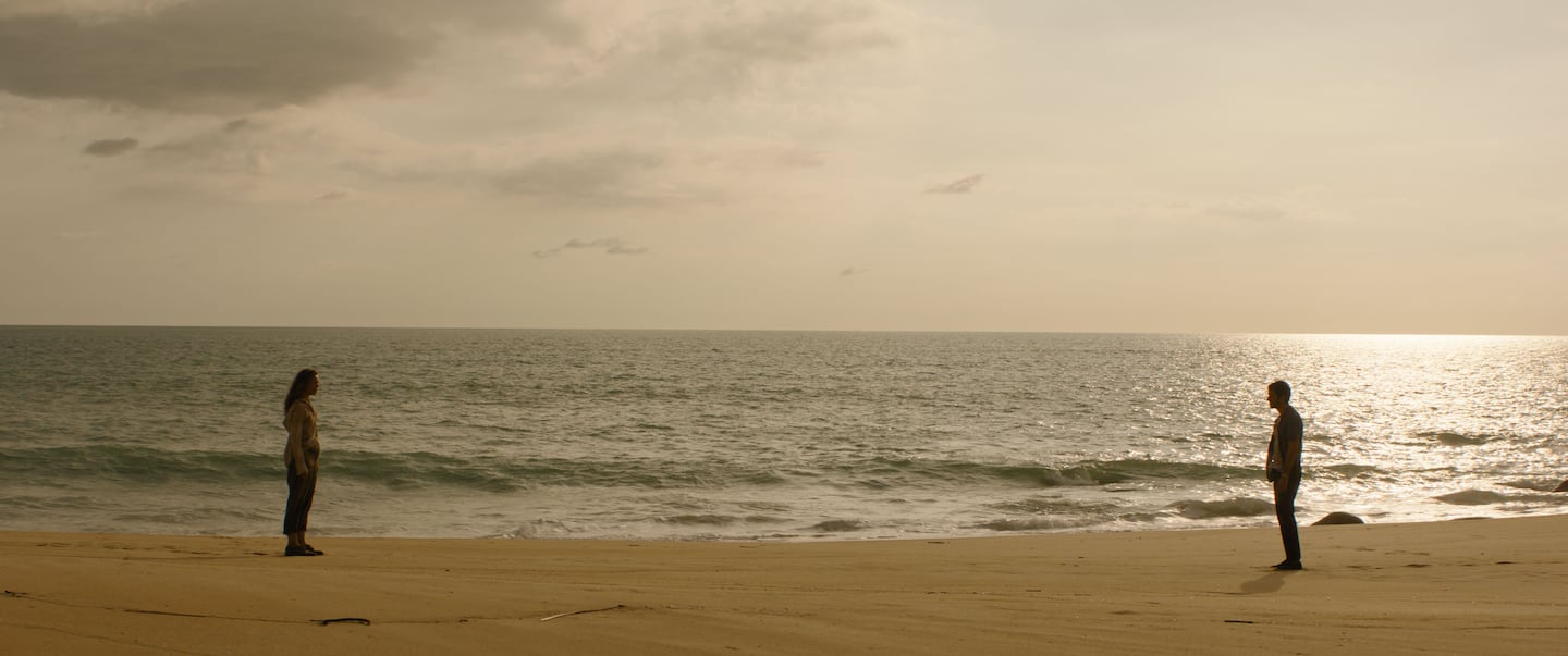 Rachel McAdams as Linda Liddle and Dylan O’Brien as Bradley Preston in "Send Help."