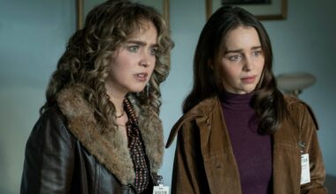 From left: Haley Lu Richardson as Twila, Emilia Clarke as Bea in "Ponies."