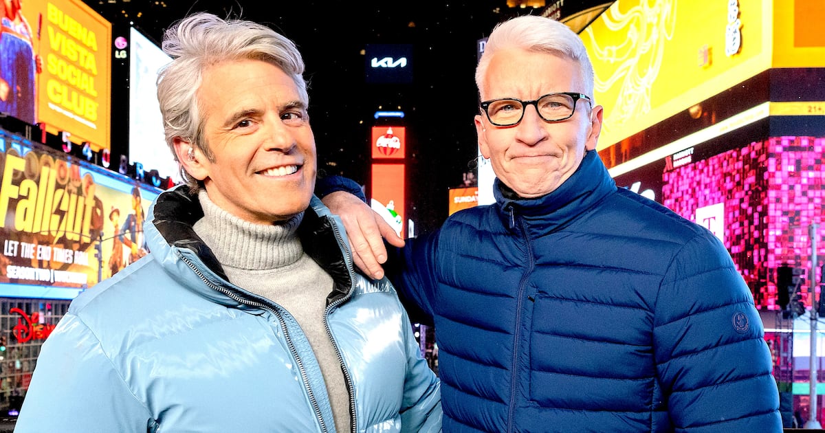 Anderson Cooper Tries to Stop Andy Cohen’s Drunken CNN Midnight Rant