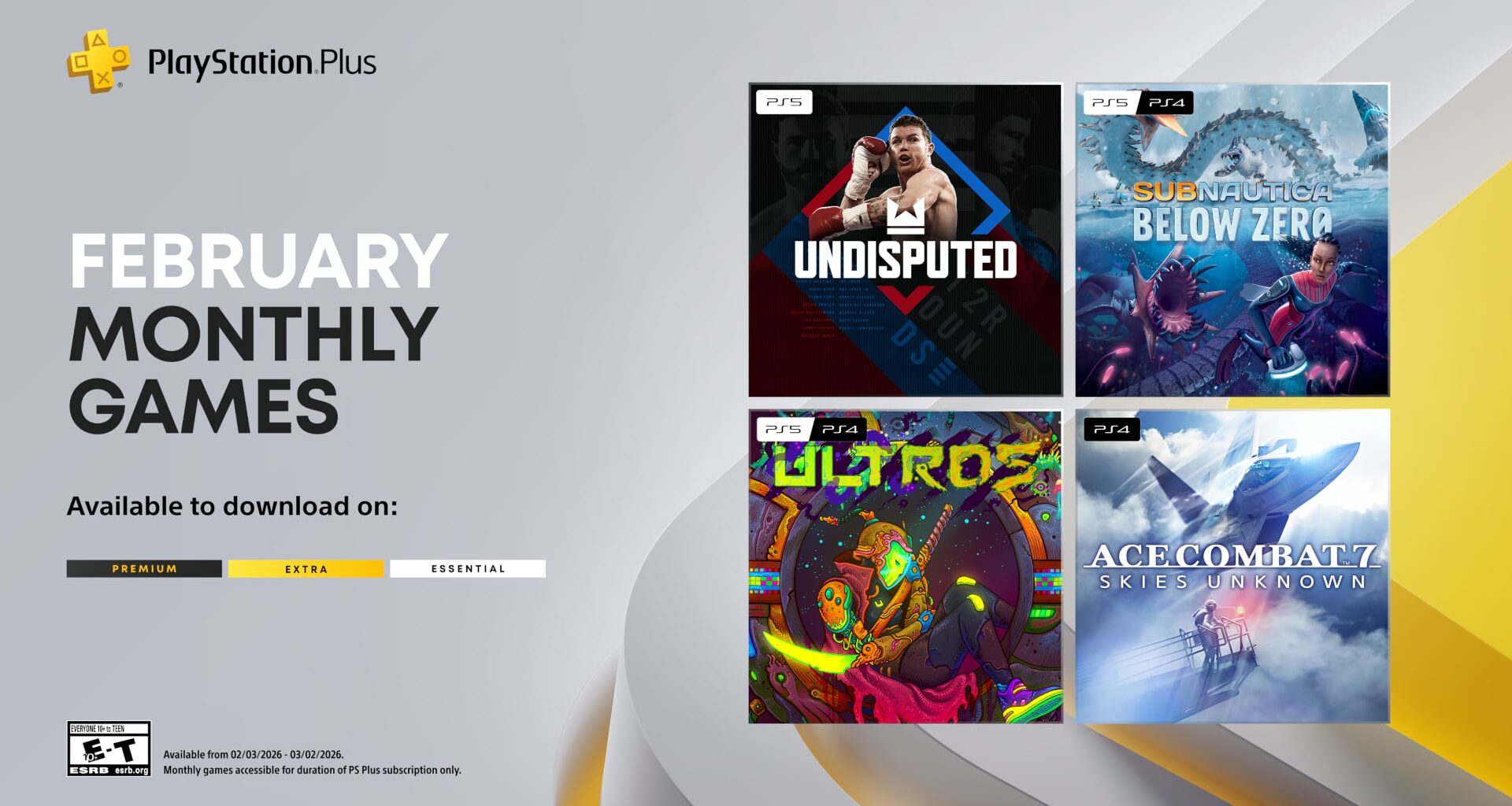 PlayStation Plus Monthly Games lineup for February 2026 announced