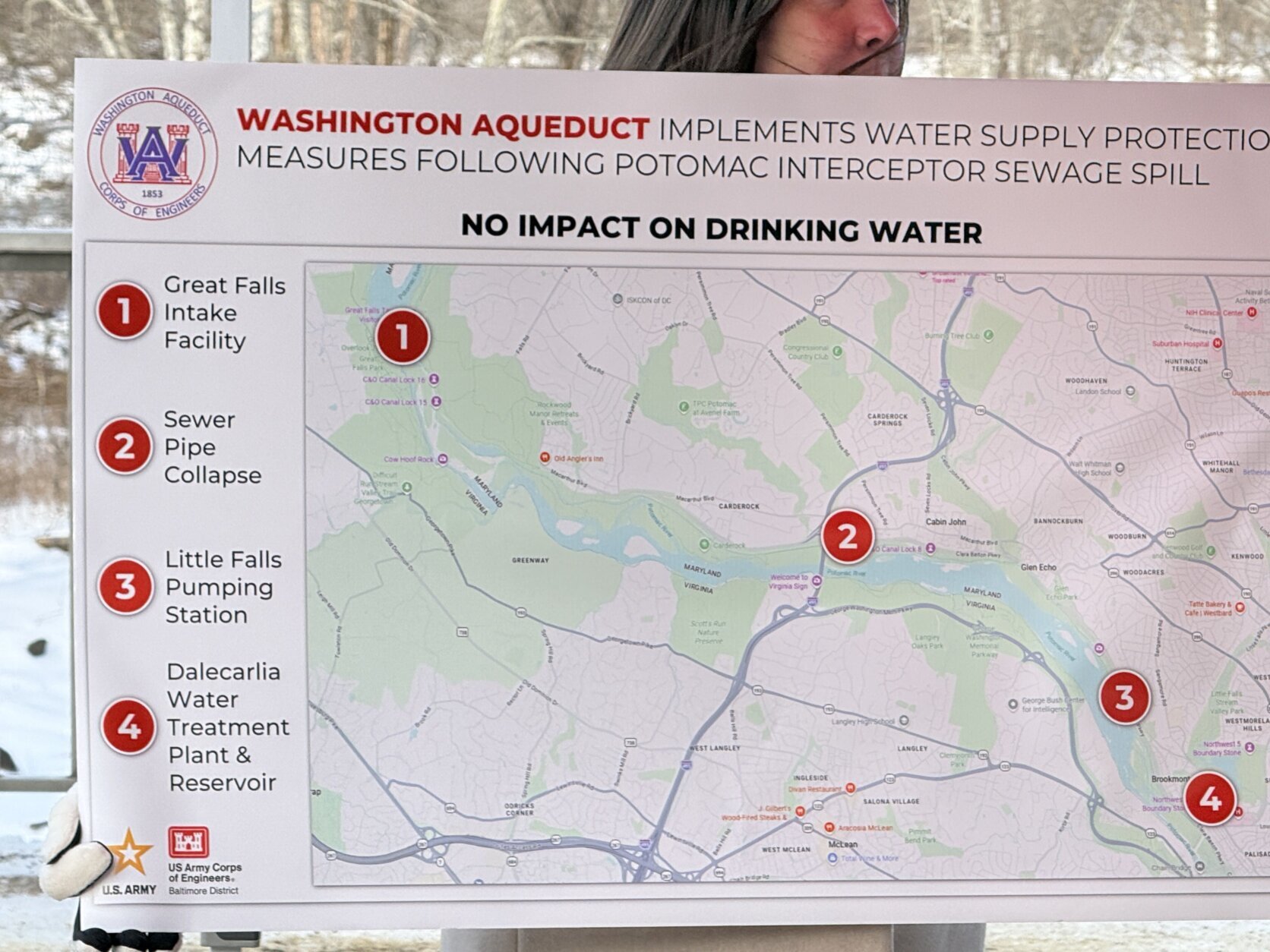 Map of Potomac River