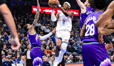 Gilgeous-Alexander scores 46 points as Thunder halt rare skid with OT win over Jazz