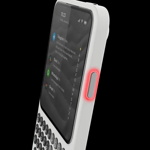 Clicks Communicator Signal LED light on the right side