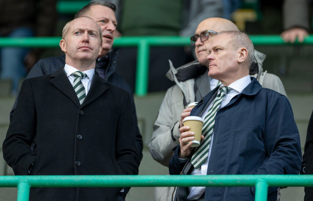 Celtic FC CEO Michael Nicholson and CFO Chris McKay