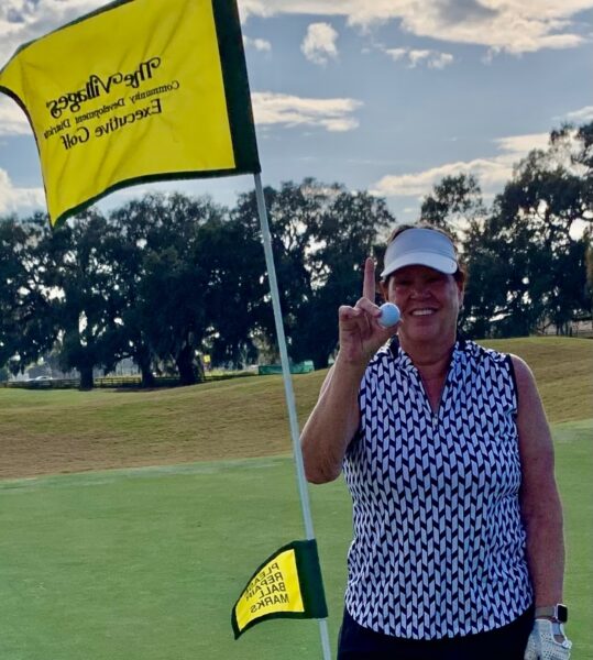Sandra Kirchner was thrilled to score her second lucky ace