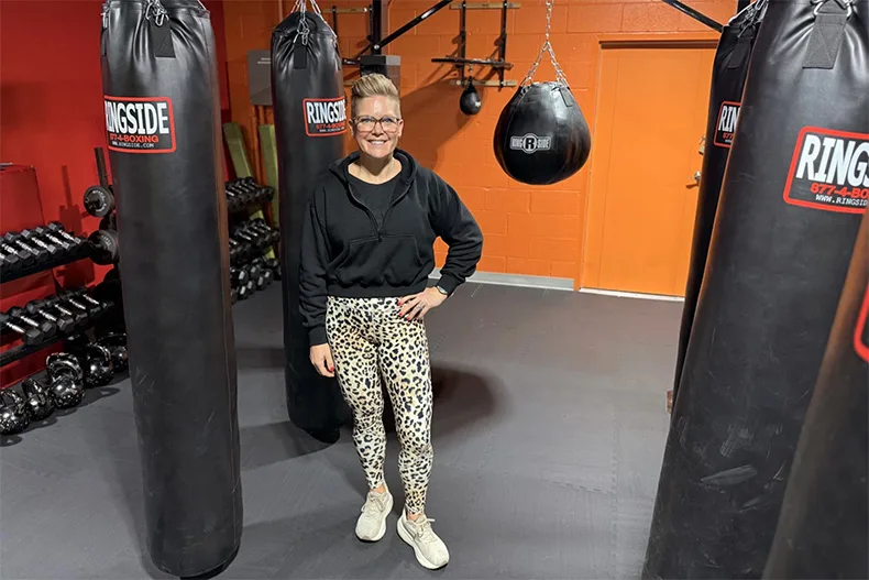 Sarrisa Curry, co-founder of the Parkinson's Exercise and Wellness Center. The gym is dedicated to helping people with Parkinson's disease improve their symptoms and overall health.