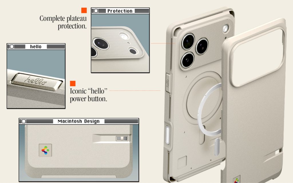 A close-up of a phone case