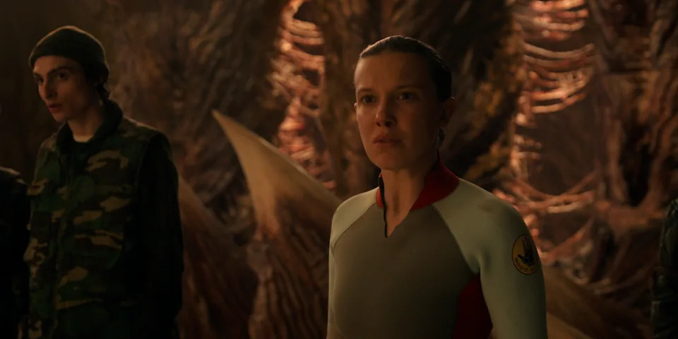 Finn Wolfhard as Mike Wheeler and Millie Bobby Brown as Eleven in Stranger Things. (Netflix)