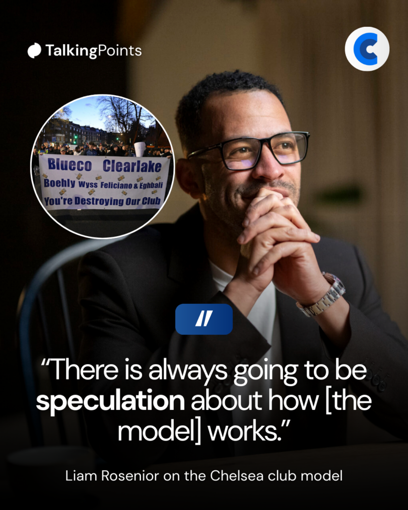 Liam Rosenior on Chelsea club model