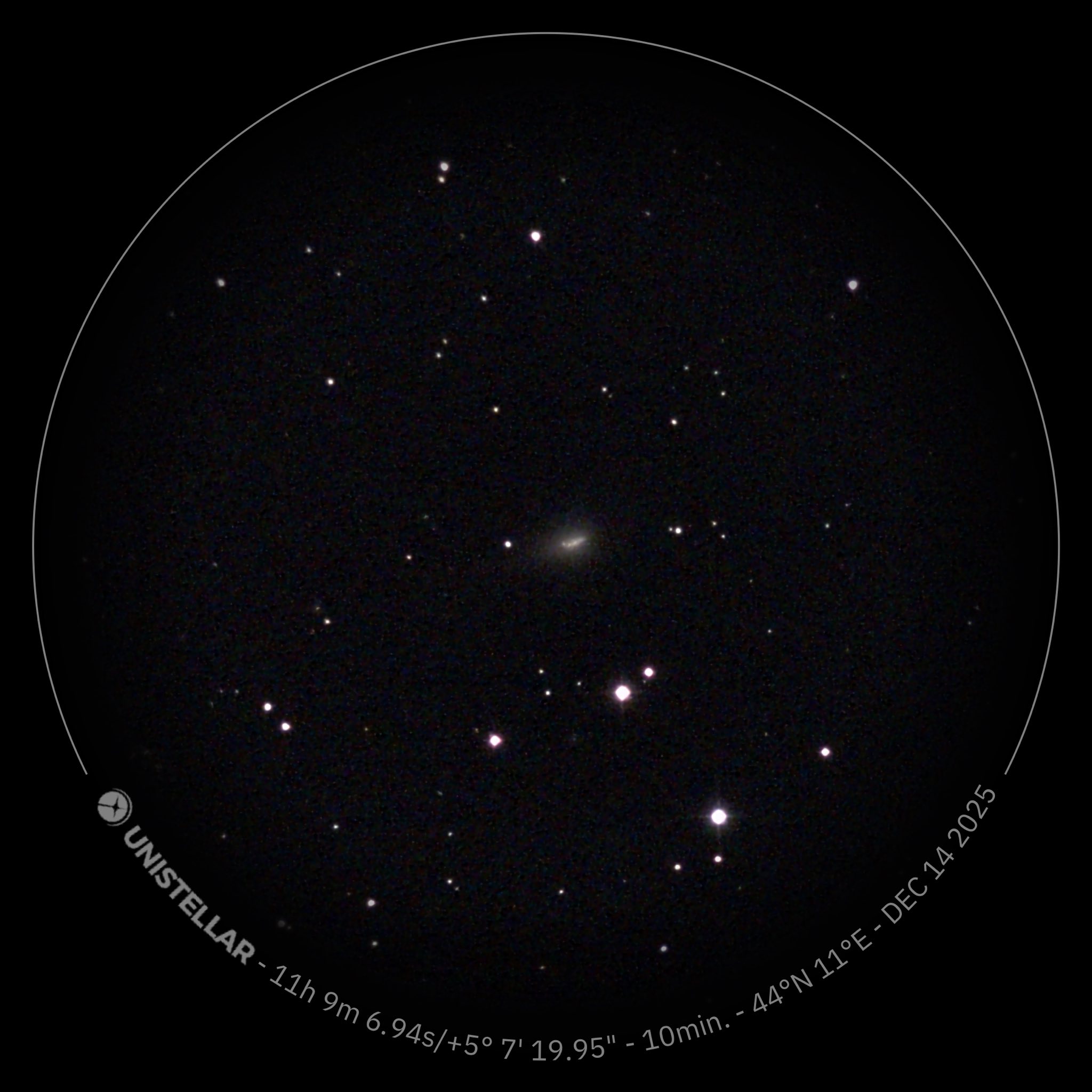 Comet 3IATLAS shot with a Unistellar telescope