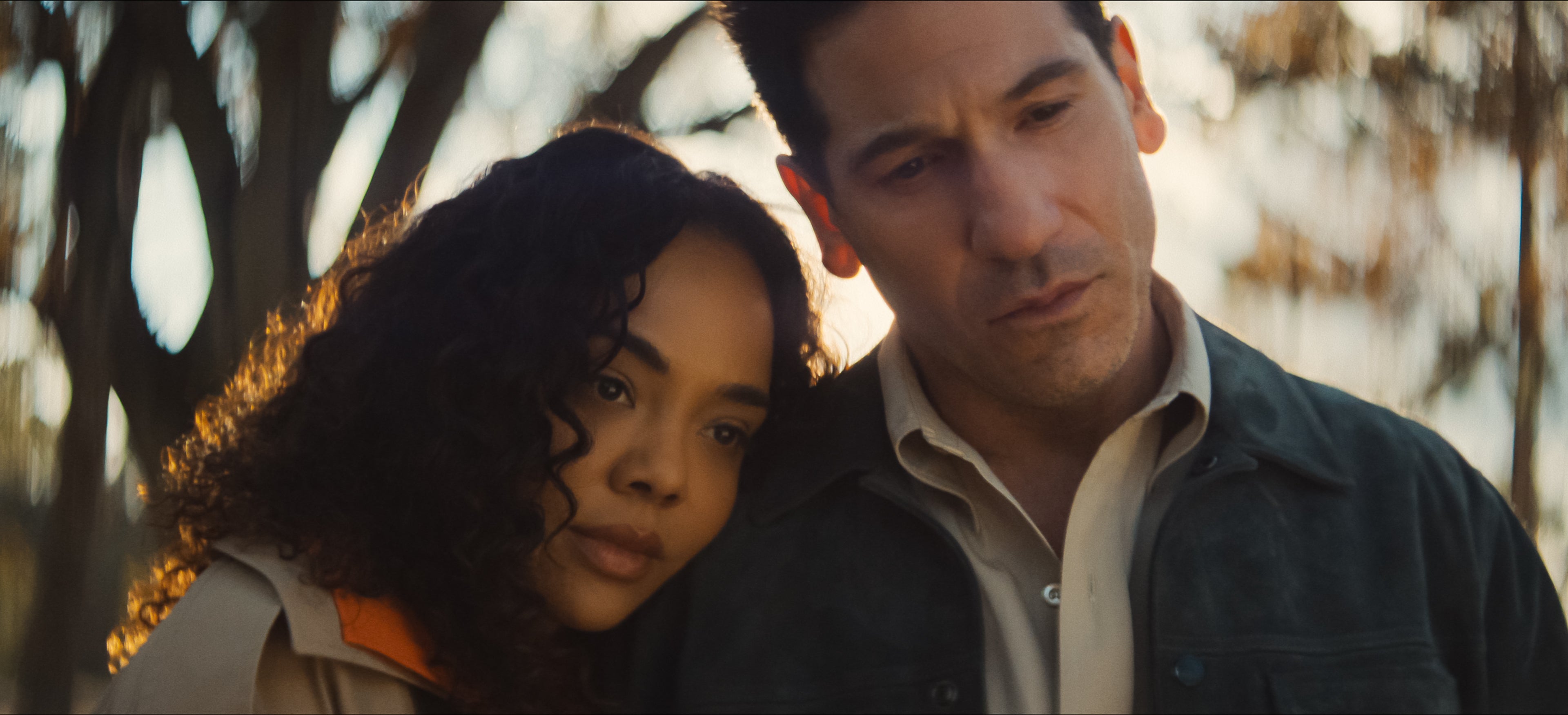 Tessa Thompson and Jon Bernthal star as estranged partners grieving the death of their young daughter in ‘His & Hers’