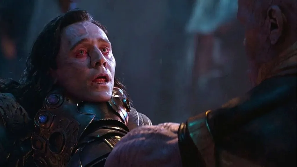 Thanos kills Loki in Avengers Infinity War