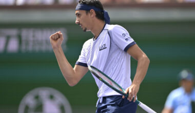 Lorenzo Sonego BNP Paribas Open-Day 6 Fist Pump