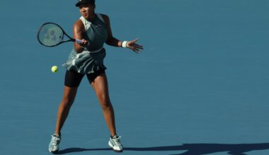 Naomi Osaka in action ahead of the Australian Open.