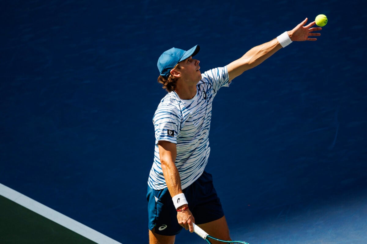Alex de Minaur in action ahead of ATP Toronto.