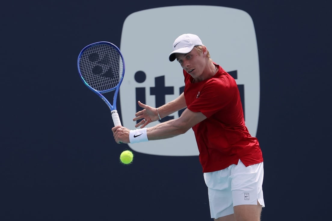 Denis Shapovalov in action ahead of ATP Los Cabos.