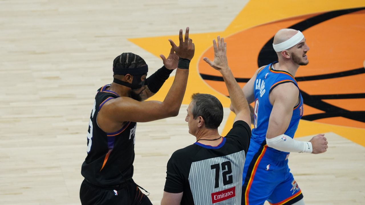 Suns guard Jordan Goodwin...