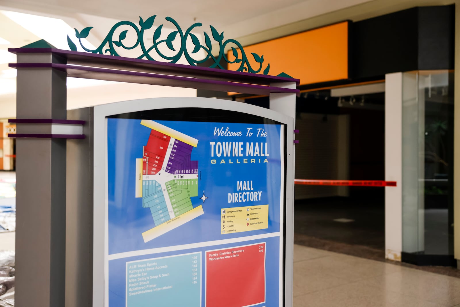 The former Towne Mall could be demolished in the first quarter of 2026 depending on development agreement outcomes. NICK GRAHAM/STAFF