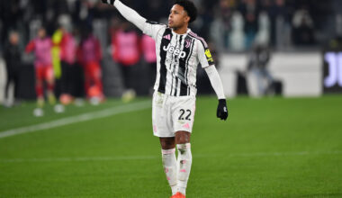 TURIN, ITALY - JANUARY 12: Weston McKennie of Juventus FC celebrates a goal during the Serie A match between Juventus FC and US Cremonese at Allianz Stadium on January 12, 2026 in Turin, Italy. (Photo by Valerio Pennicino/Getty Images)