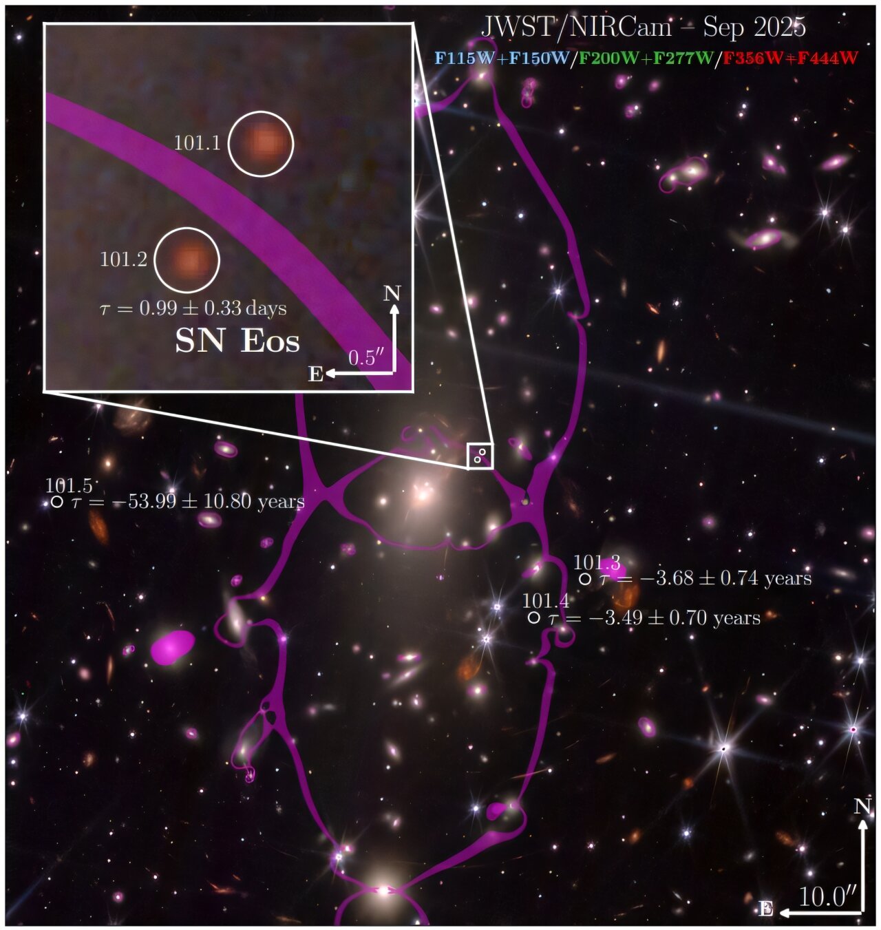 A supernova shines in the early universe
