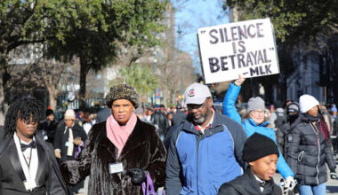 The current US political climate is spurring a 'reclaim' and rallying on the MLK holiday