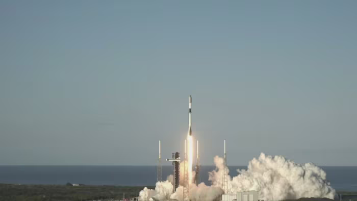 SpaceX rocket launch from Florida coast