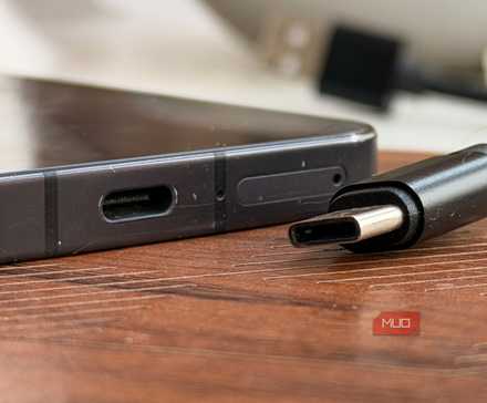 A USB-C plug next to the USB-C port of a phone (2)