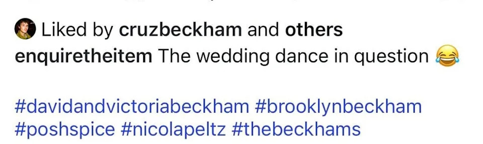 Cruz Beckham, Instagram Like, Victoria Beckham Dancing