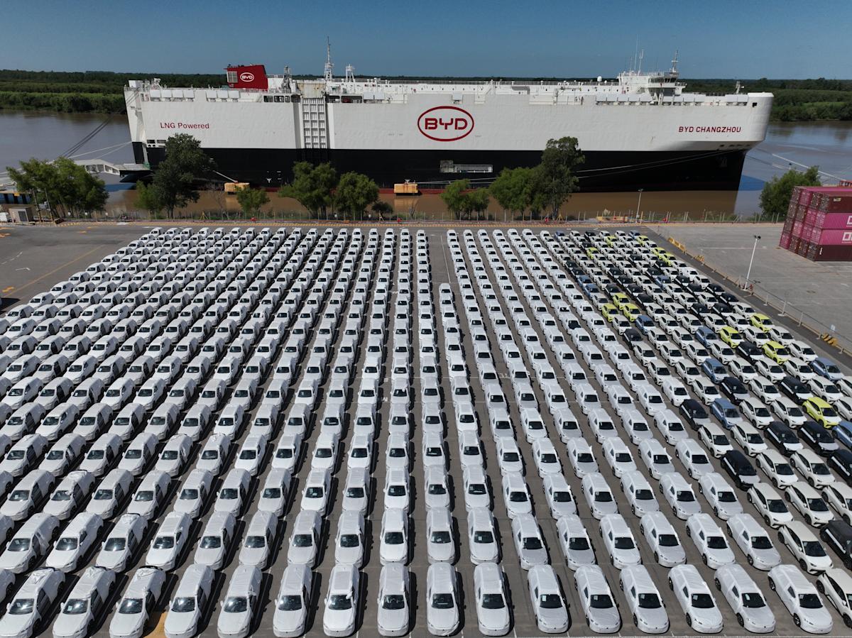 As Trump talks tariffs, his Argentine ally welcomes a first shipload of Chinese EVs