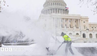 At least 14 killed as US winter storm brings power outages and flight cancellations - live updates